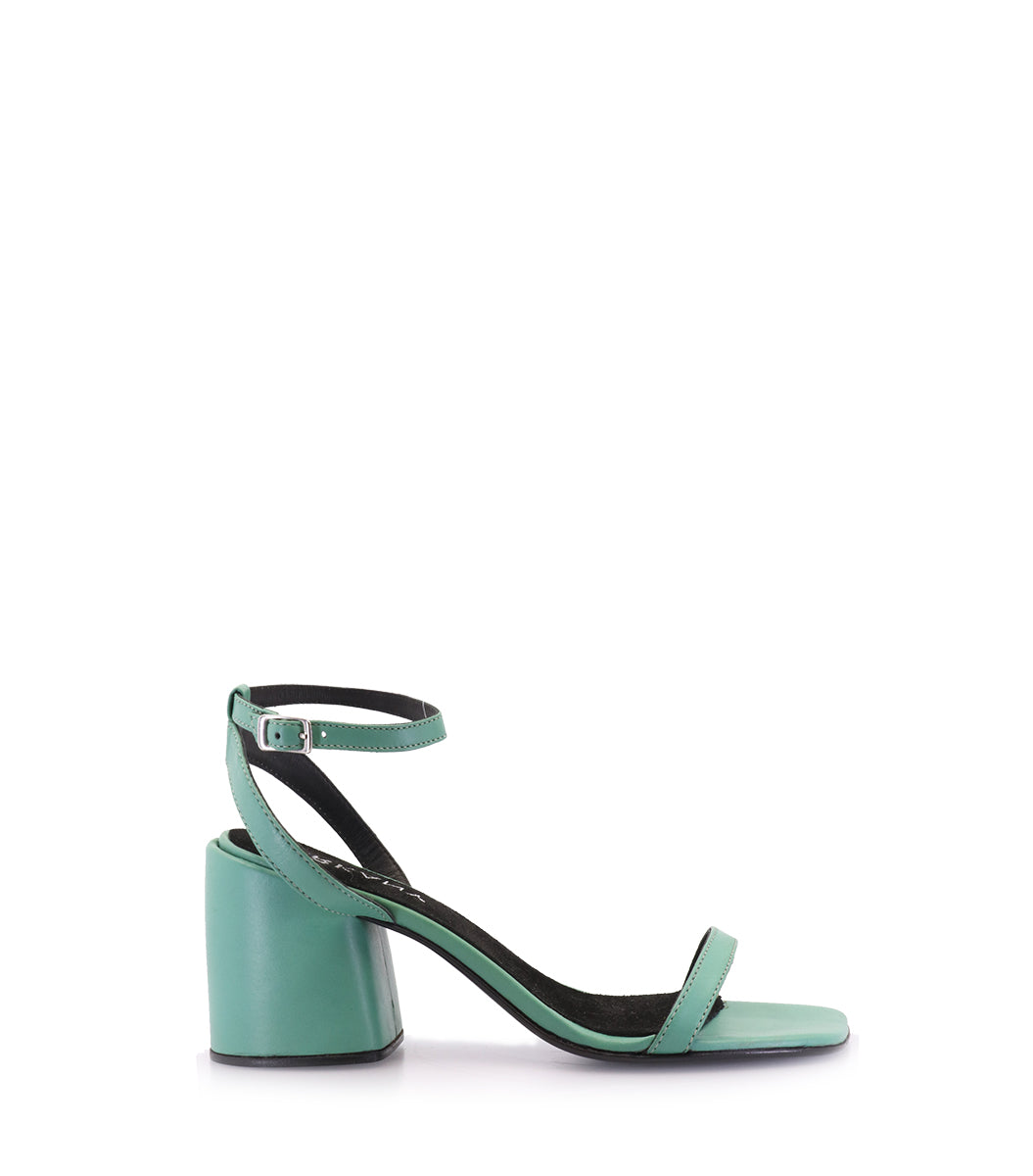 REMI GREEN HEEL SANDALS – SARKANY US - Main Image