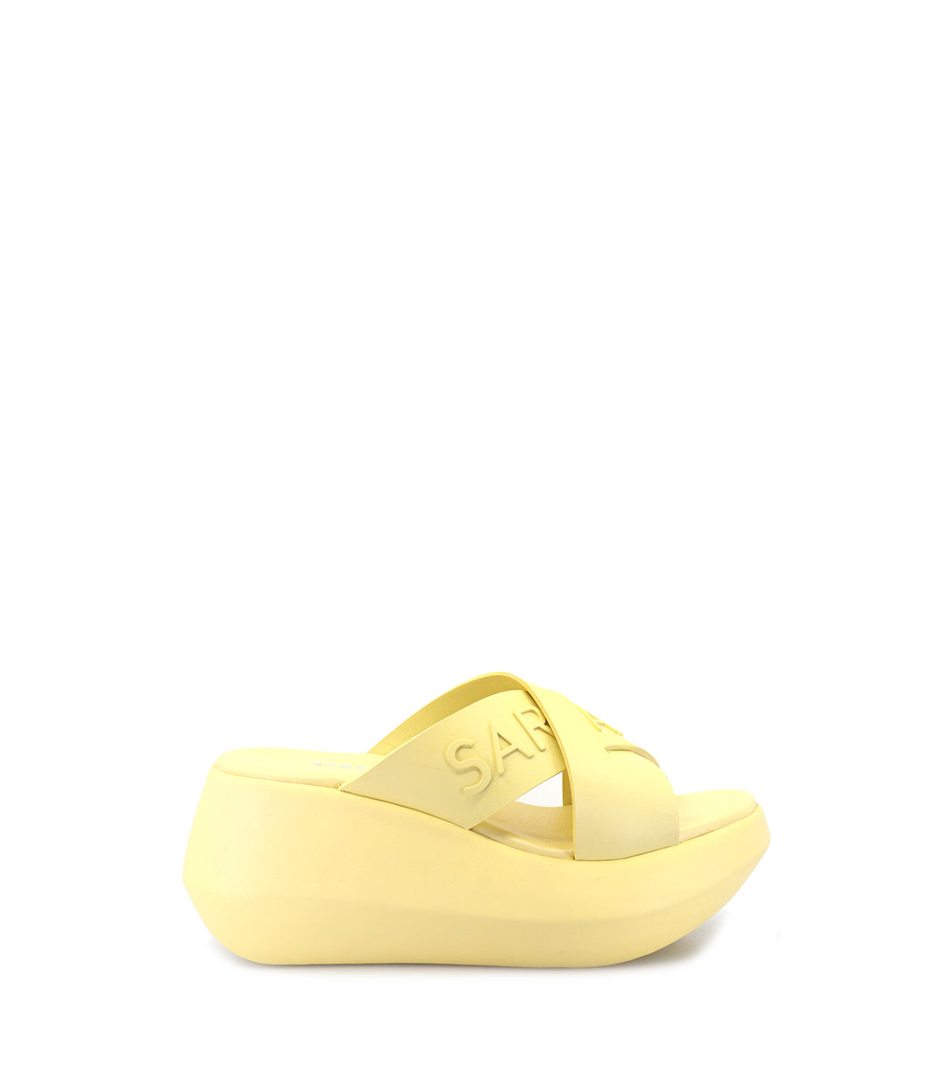 RICKY SARKANY Lolli Platform Sandals Women Yellow Slides