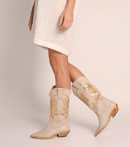 DUTTY NATURAL TEXAN BOOTS