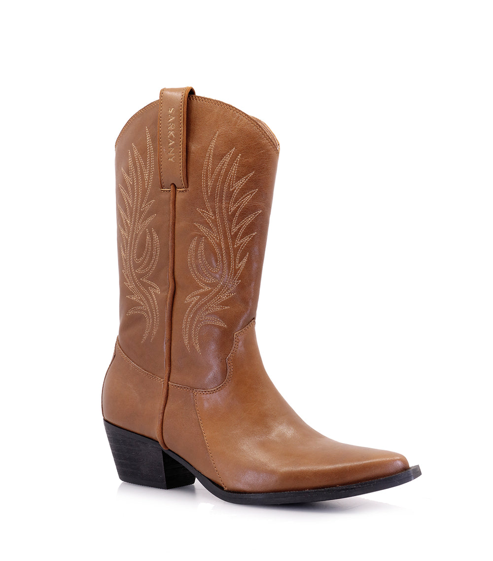 FRANT BROWN WESTERN BOOTS