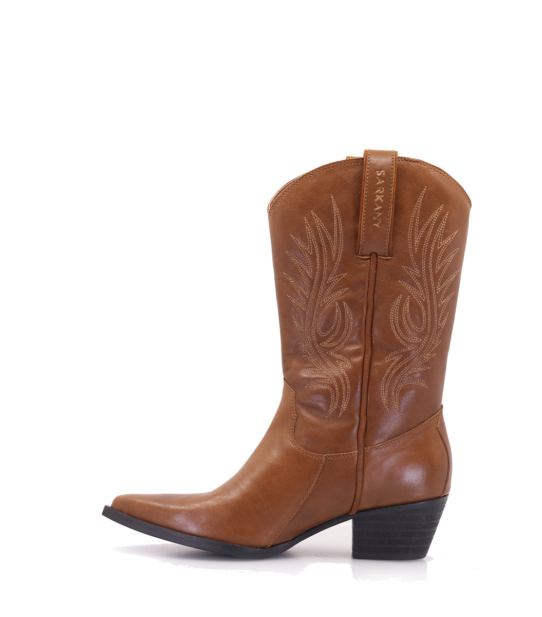 FRANT BROWN WESTERN BOOTS