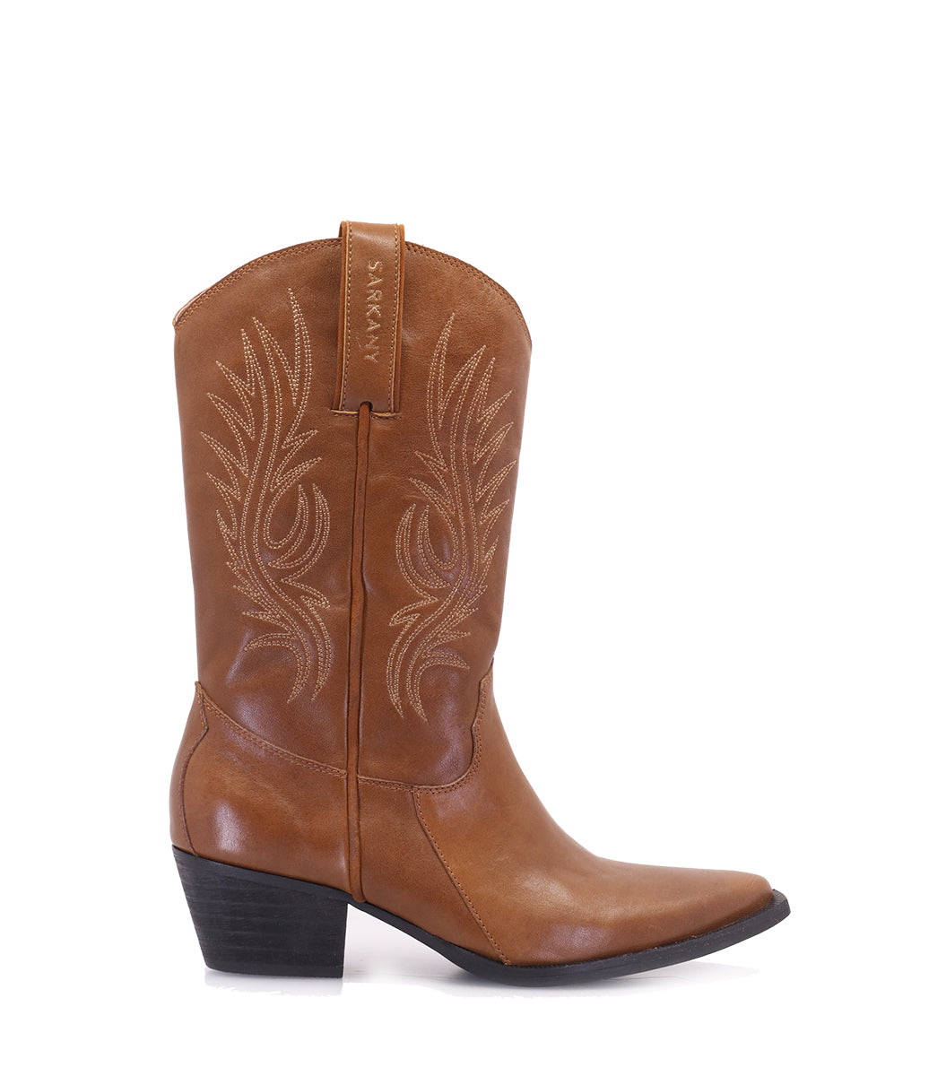 FRANT BROWN WESTERN BOOTS