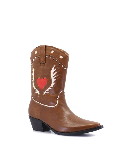 SHIRP BROWN WESTERN BOOTS