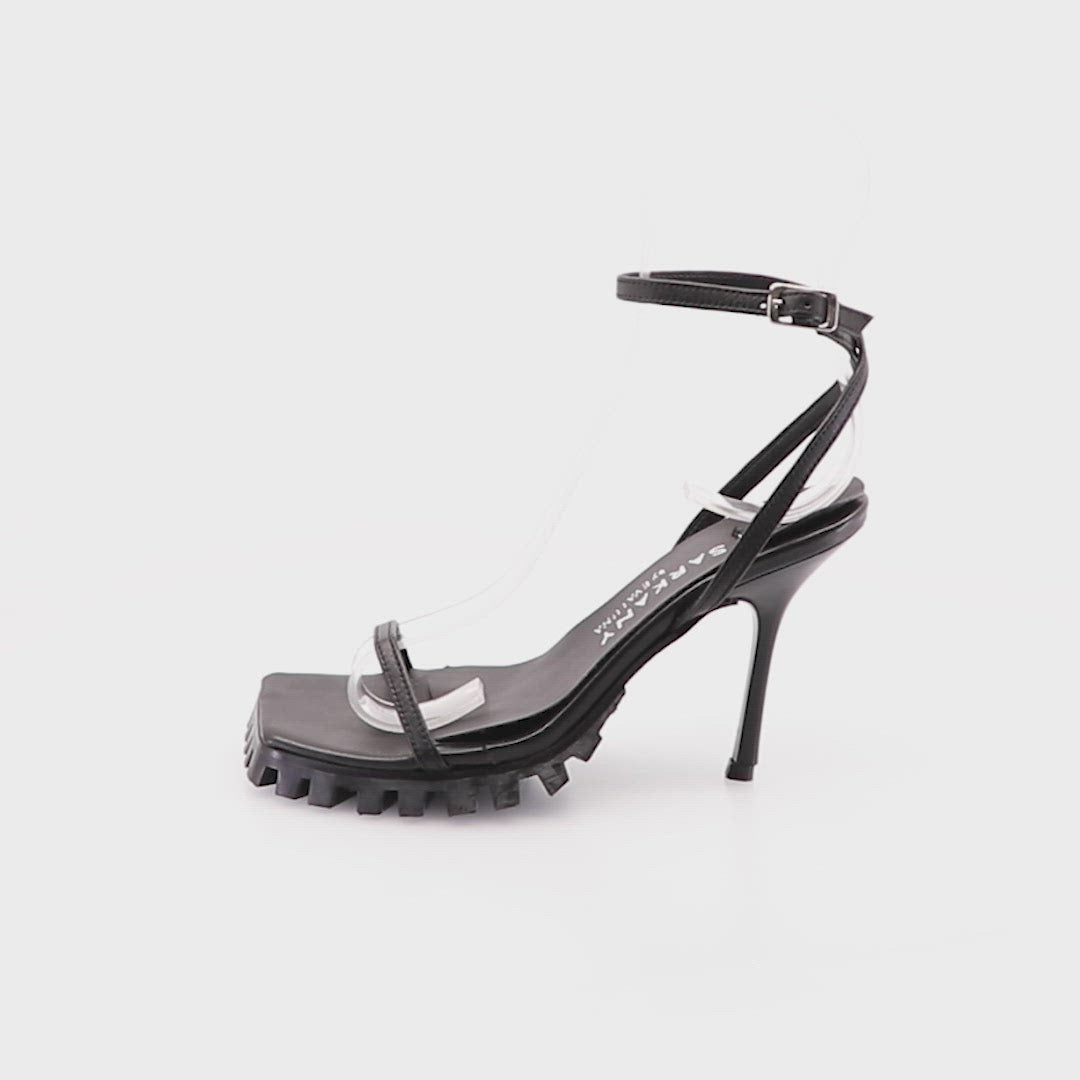 FRESH BLACK HEEL SANDALS