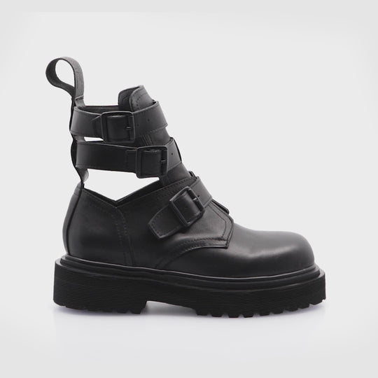 PIRU BLACK COMBAT BOOTS