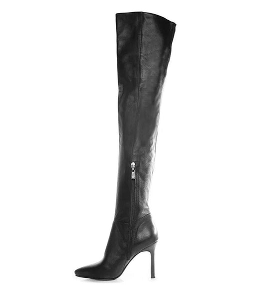 ELLE BLACK HIGH BOOTS