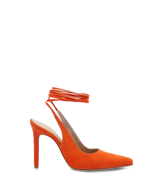 TALE ORANGE HEEL SANDALS