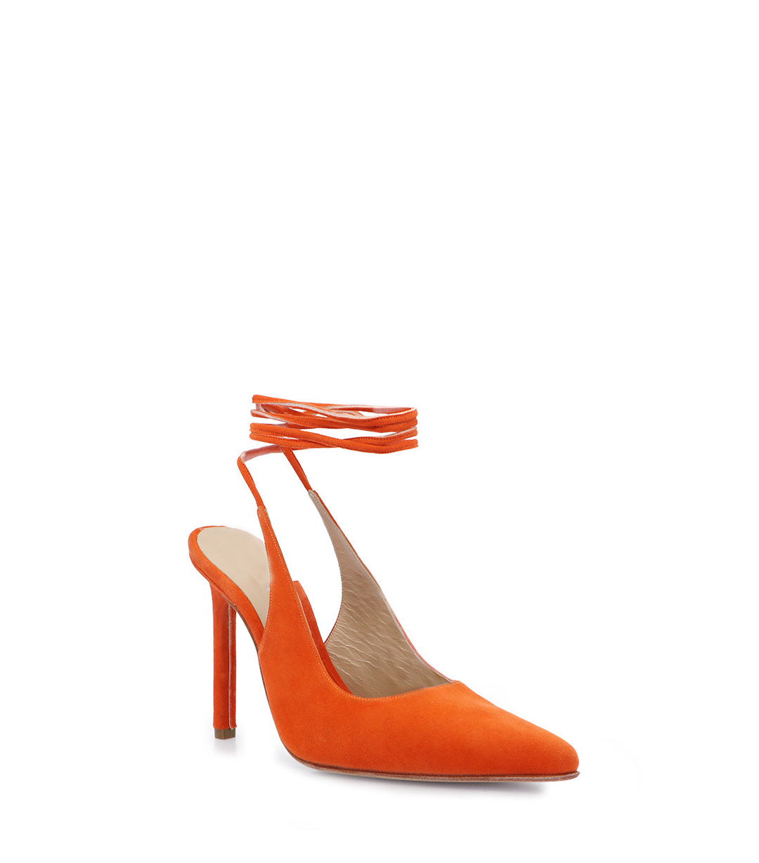 TALE ORANGE HEEL SANDALS