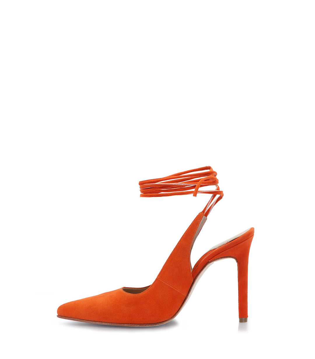 TALE ORANGE HEEL SANDALS