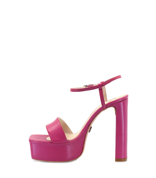 ZAI PINK HEEL SANDALS