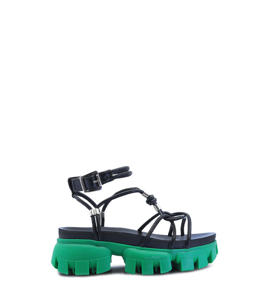 EVALU1 GREEN SANDALS