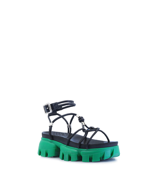 EVALU1 GREEN SANDALS