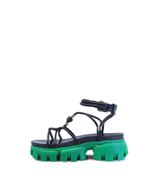 EVALU1 GREEN SANDALS