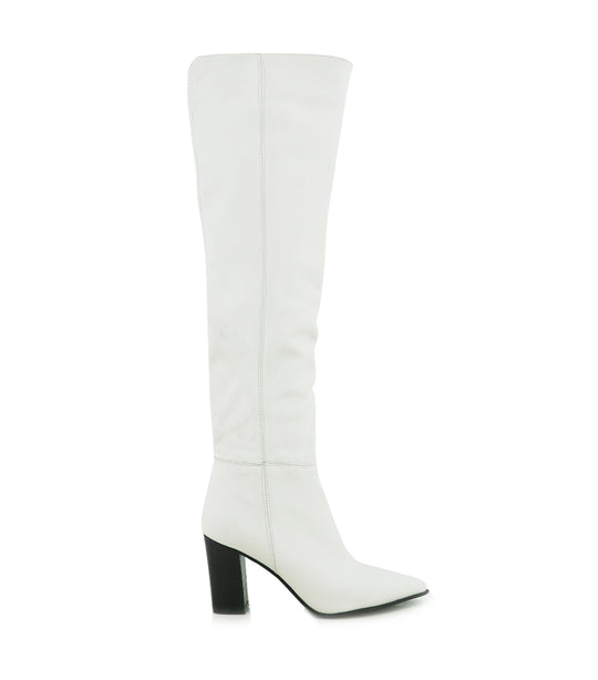 NASHA WHITE HIGH BOOTS