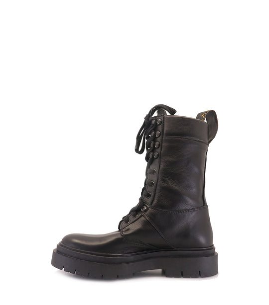 AMIR BLACK COMBAT BOOTS