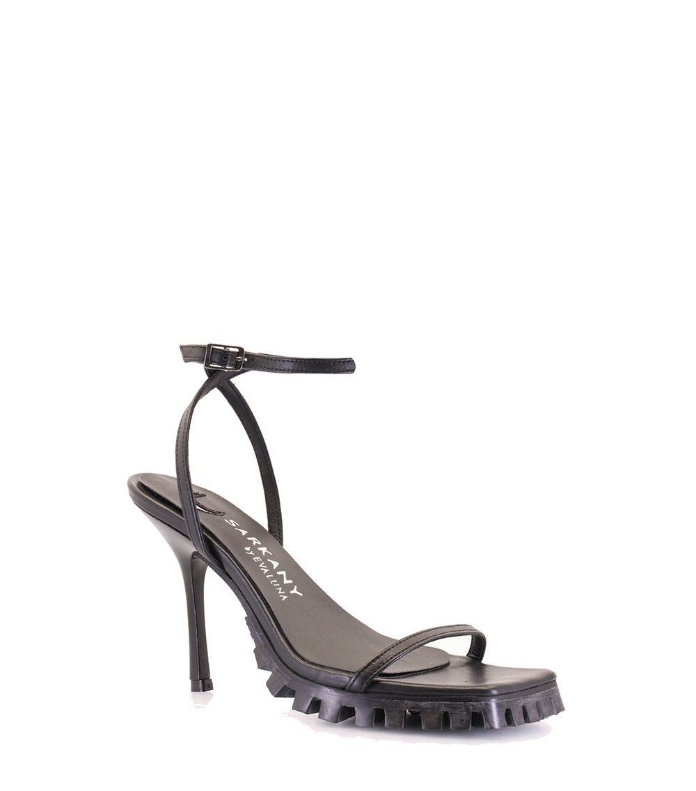 FRESH BLACK HEEL SANDALS