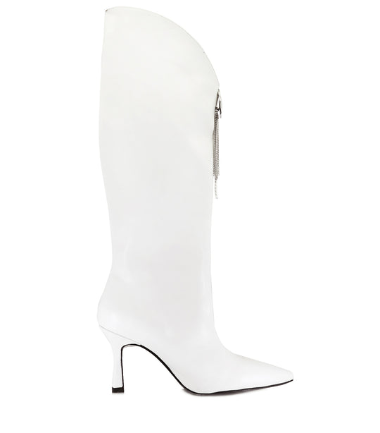 MISHA WHITE HIGH BOOTS