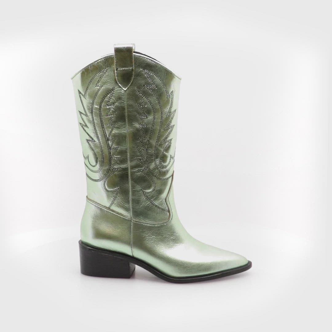 MEST GREEN TEXAN BOOTS